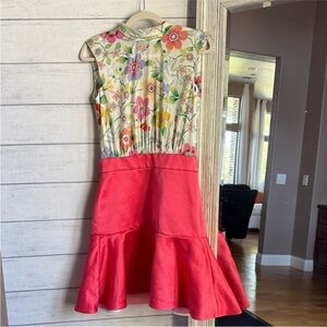 Tish Cox Pink Floral fit & Flare Dress